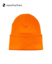 NEWHATTAN(ニューハッタン)プレーンニットキャップ/OR オレンジ
