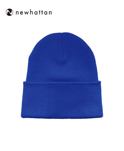 NEWHATTAN(ニューハッタン)プレーンニットキャップ/RB ロイヤルブルー