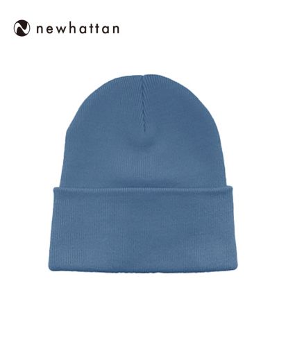 NEWHATTAN(ニューハッタン)プレーンニットキャップ/SK スカイブルー