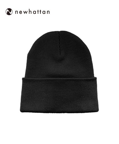 NEWHATTAN(ニューハッタン)プレーンニットキャップ/BK ブラック