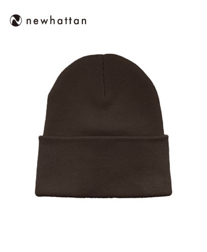 NEWHATTAN(ニューハッタン)プレーンニットキャップ/DR ダークブラウン