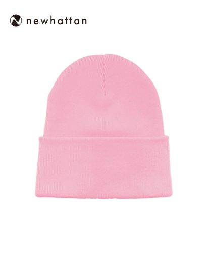 NEWHATTAN(ニューハッタン)プレーンニットキャップ/LP ライトピンク