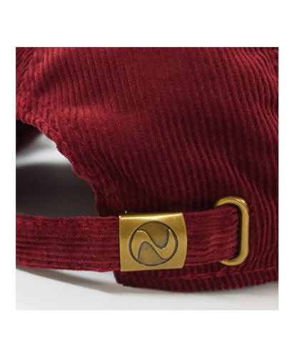 NEWHATTAN(ニューハッタン)コーデュロイキャップ/Adjuster View (Brand Logo Ver.)：BU バーガンディ