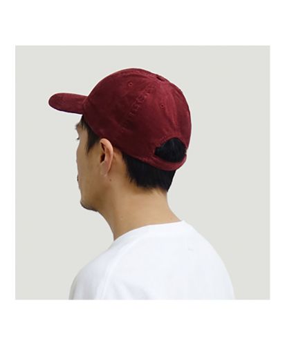 NEWHATTAN(ニューハッタン)コーデュロイキャップ/モデル着用：BU バーガンディ