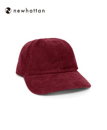 NEWHATTAN(ニューハッタン)コーデュロイキャップ/BU バーガンディ