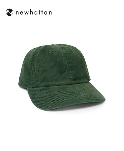 NEWHATTAN(ニューハッタン)コーデュロイキャップ/DG DKグリーン
