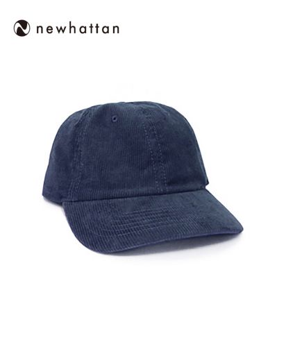 NEWHATTAN(ニューハッタン)コーデュロイキャップ/NY ネイビー