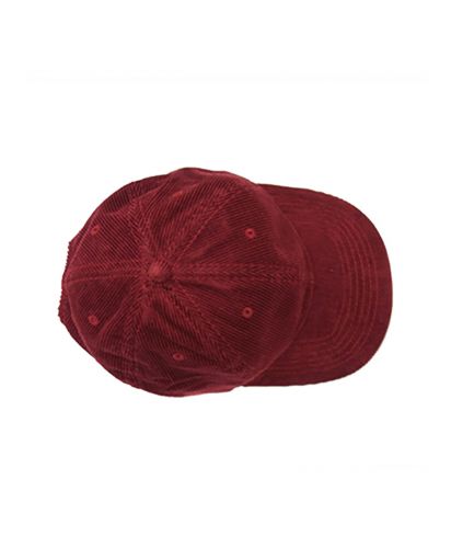 NEWHATTAN(ニューハッタン)コーデュロイキャップ/上部：BU バーガンディ