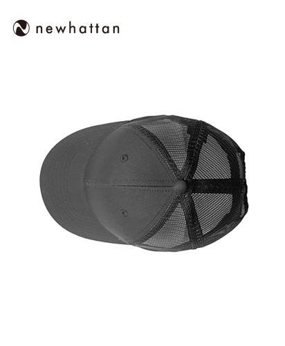 NEWHATTAN(ニューハッタン)コットンメッシュキャップ/上部:コットンフロントとメッシュバックの切り替え構造
