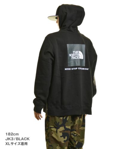 BOX NSE PULLOVER HOODIE (THE NORTH FACE)/JK3/ BLACK XLサイズ メンズ 182cm