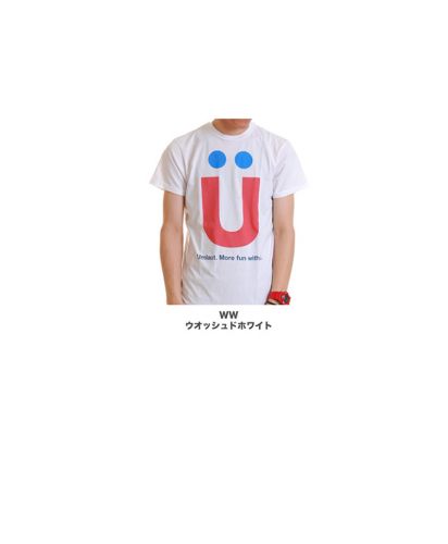 メンズ"Umlaut"グラフィック柄プリントTシャツ/展開カラー