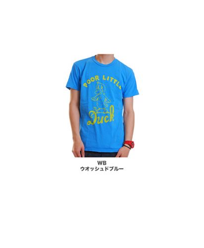 メンズ"Poor Little Duck"グラフィック柄プリントTシャツ/展開カラー