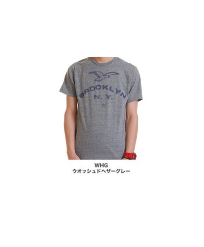 メンズ"BROOKLYN"グラフィック柄プリントTシャツ/展開カラー