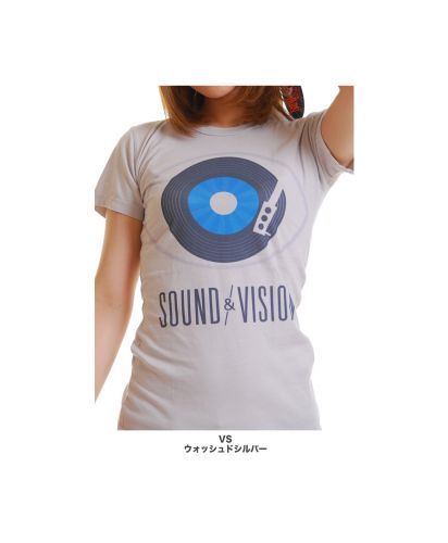 レディース"Sound＆Vision"グラフィック柄プリントTシャツ/展開カラー