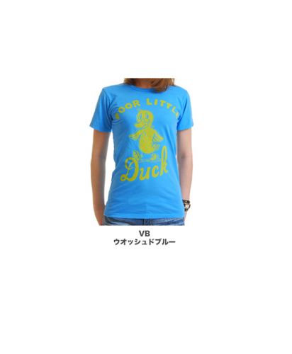 レディース"Poor Little Duck"グラフィック柄プリントTシャツ/展開カラー
