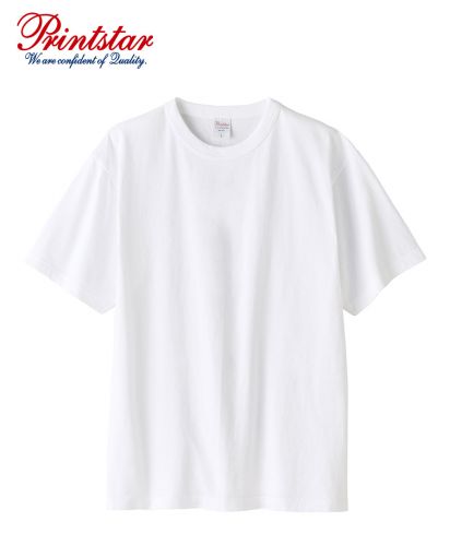 プリントスター(Printstar)5.9オンス オープンエンドTシャツ/001ホワイト