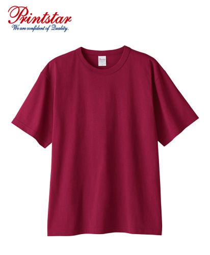 プリントスター(Printstar)5.9オンス オープンエンドTシャツ/112 バーガンディ