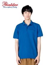 T/Cポロシャツ（ポケット付き）032 ロイヤルブルー メンズモデル