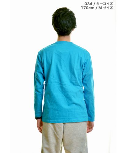 プリントスター(Printstar)5.6オンスヘビーウエイト長袖Tシャツ /カラー034 Mサイズ メンズモデル 170cm
