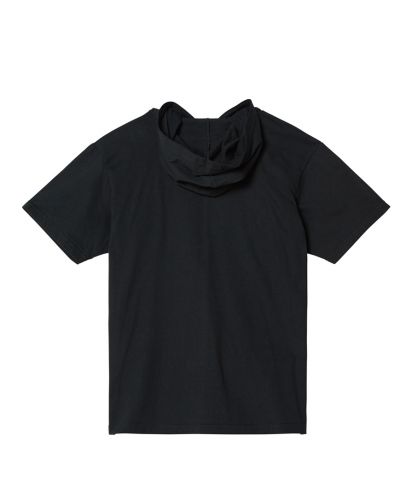5.6オンス ヘビーウェイトフーディTシャツ/005ブラック バックスタイル
