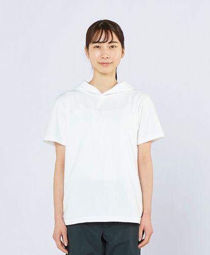 5.6オンス ヘビーウェイトフーディTシャツ/001ホワイト Sサイズ レディースモデル165cm