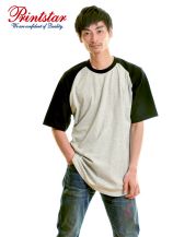 プリントスター(Printstar)5.6オンスヘビーウエイトラグランTシャツ/ カラー805 2XLサイズ メンズモデル 176cm