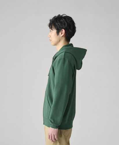 Printstar（プリントスター）10.0オンス ジップパーカー/サイド：L着用モデル身長180㎝