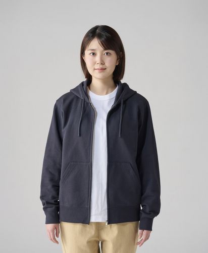 Printstar（プリントスター）10.0オンス ジップパーカー/フルジップ仕様：S着用モデル身長163㎝