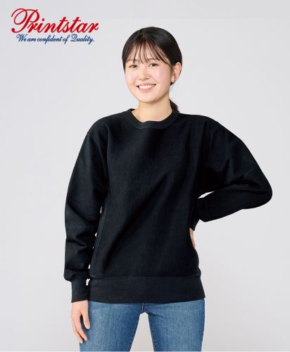 プリントスター(Printstar)12.0オンス 裏起毛ヘビートレーナー/シンプルで厚手の無地トレーナーは部活やイベント、日常のカジュアルウェアにも最適。