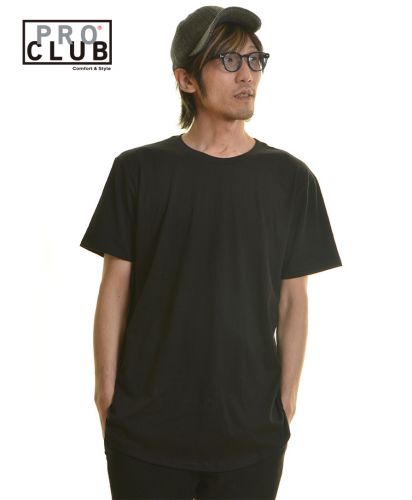 4.3オンス カーブトールＴシャツ/BK Lサイズ メンズ176cm