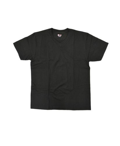 6.7oz Vネック ヘビーウェイト2パックTシャツ/BKブラック