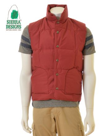 DOWN SIERRA VEST/BUバーガンディ