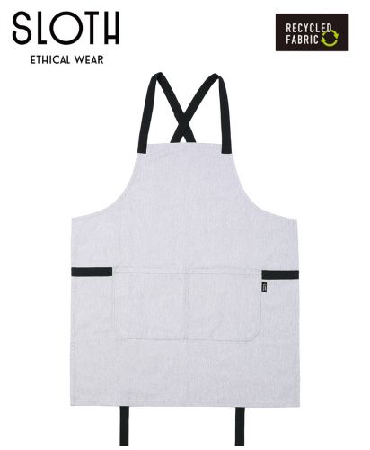 SLOTH(スロス) スタイリッシュスタンダードエプロン/412 ライトグレー×ブラック