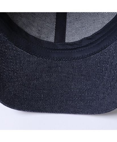 スロス(SLOTH)デニムキャップ/6パネル構造の縫製や内周テープ