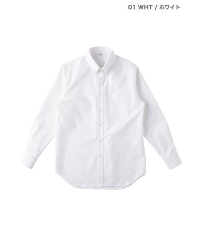 オックスフォードボタンダウンシャツ 01ホワイト