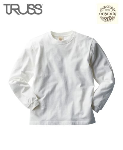オーガニックコットンロングスリーブTシャツ(リブ有り)/ 60ナチュラル