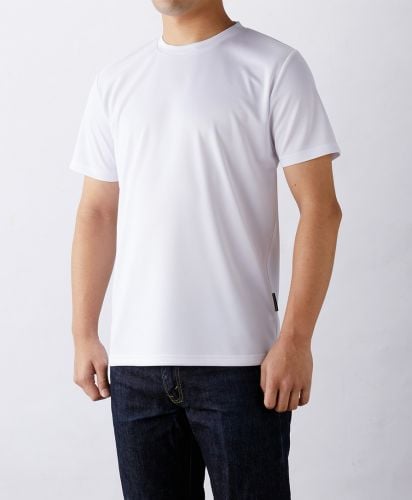 リサイクルポリエステルTシャツ/01ホワイト Mサイズ メンズ 175cm