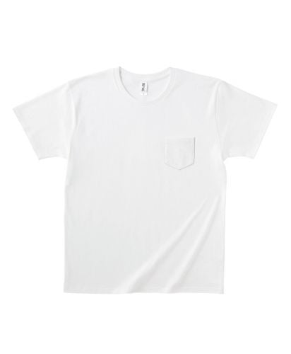 5.0オンスポケットTシャツ/ 01 ホワイト
