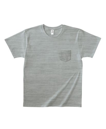 5.0オンスポケットTシャツ/ 05 ヘザーグレー
