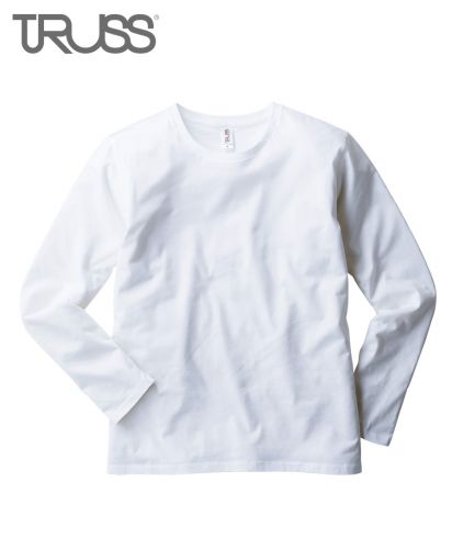 スリムフィットロングスリーブTシャツ/01ホワイト