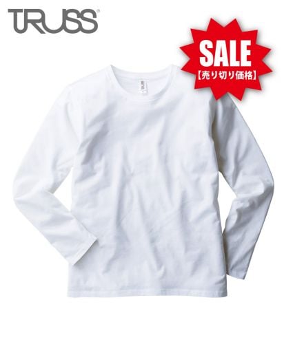 【SALE】スリムフィットロングスリーブTシャツ/01ホワイト