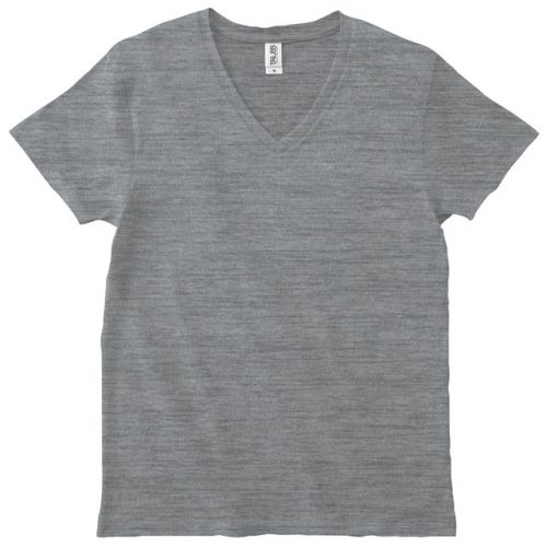 [ JEANS] リブVネックスリムフィットストライプTシャツ スリムフィットVネックTシャツ｜TRUSS(トラス) 無地Tシャツ卸