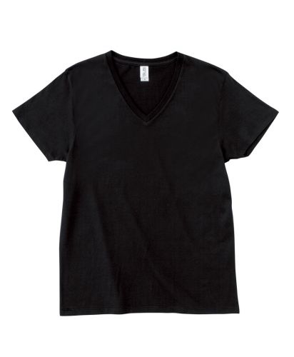 スリムフィットVネックTシャツ/ 09ブラック