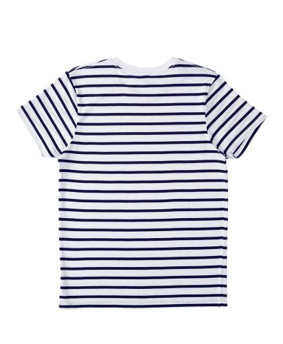ナローボーダーTシャツ/ 95ホワイトxネイビー back