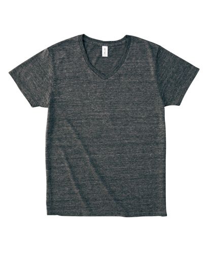 トラス(TRUSS)トライブレンドVネックTシャツ/ 15ヘザーブラック