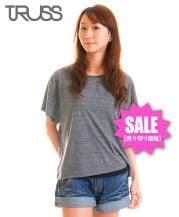 【SALE中！】ウィメンズトライブレンドワイドTシャツ/ 15ヘザーブラック Mサイズ レディースモデル 160cm