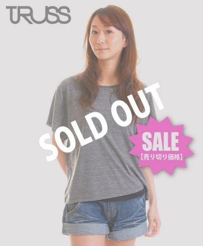【SOLD】トラス(TRUSS)ウィメンズトライブレンドワイドTシャツ