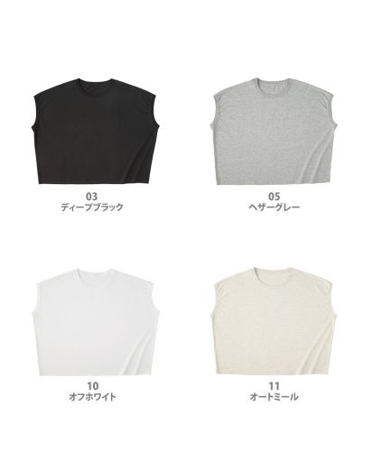 トラス(TRUSS)スリーブレスワイドTシャツ/ 展開カラー