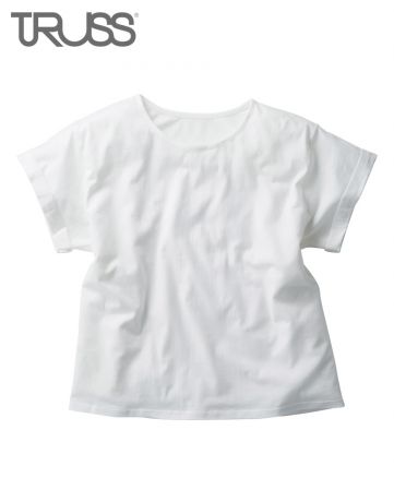 ウィメンズ ロールアップTシャツ/ 10オフホワイト