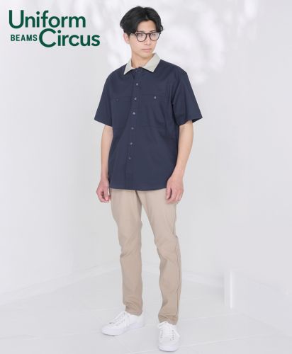 Uniform Circus BEAMS（ユニフォーム サーカス ビームス）ユニセックスワイドカラーシャツ/上質感のあるワークスタイル